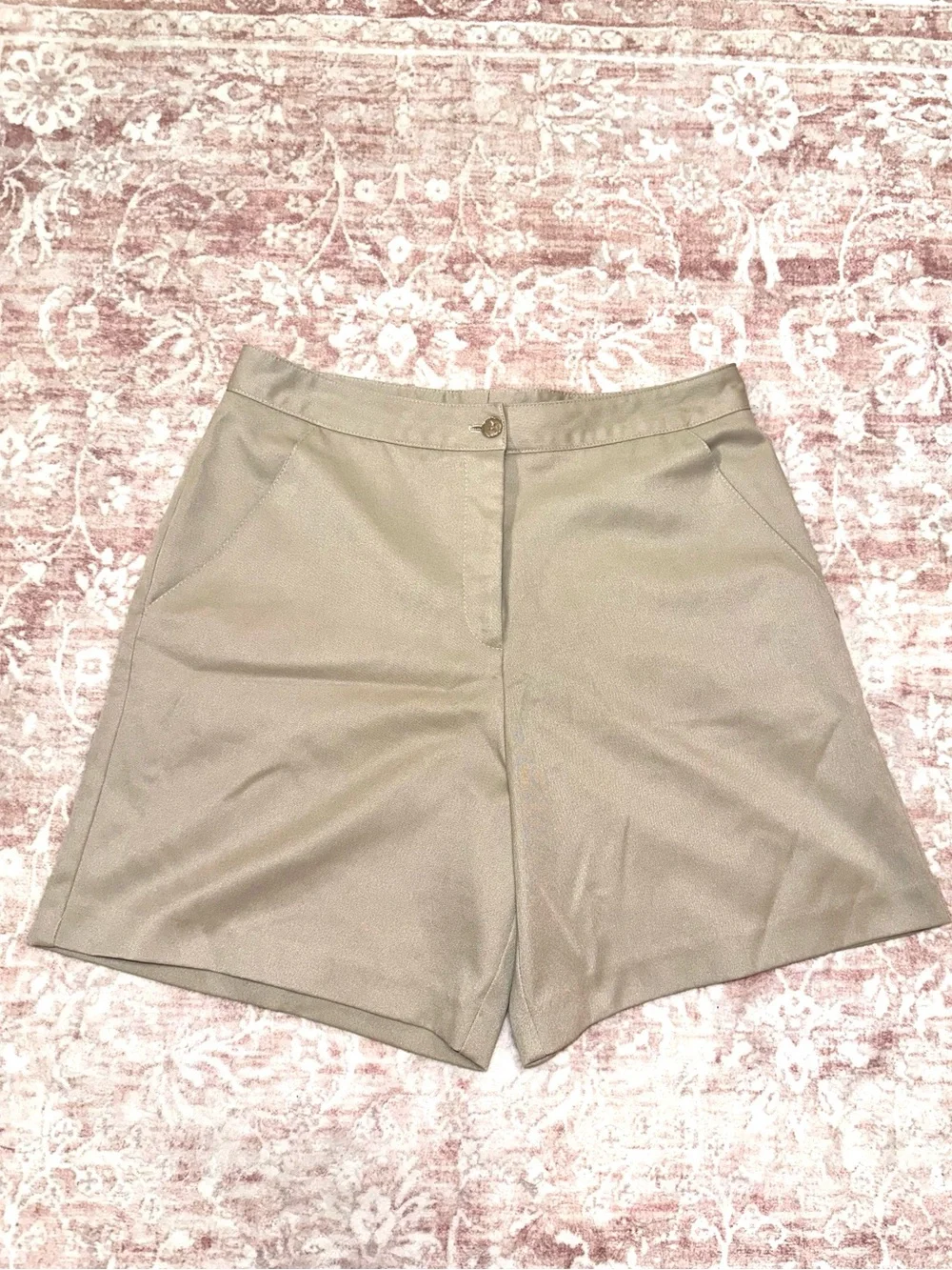 Vintage ⚜️ Lily’s Beverly Hills Tan High Waist Shorts - Picture 1 of 11